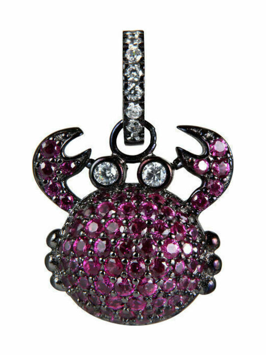 Lancaster Italia Charm in Pink Gold Plated Silver