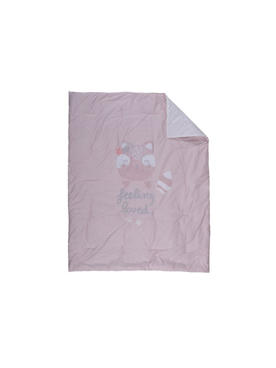 Nef-Nef Βρεφικό Κουβερλί Lovely Fox 110x140cm Pink