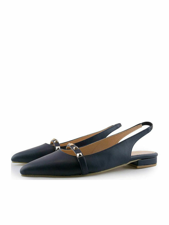 Damen Ballerinas Slingback in Marineblau Farbe