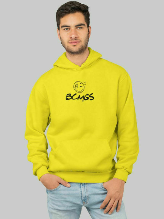 Bad Choices Hooded Sweatshirt - LEMON