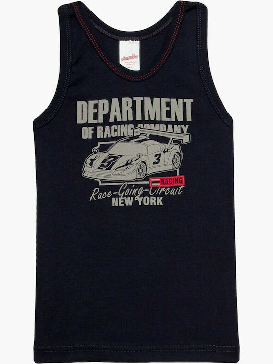 Minerva Racing Department Kinder-Unterhemd Tank-Top Marineblau