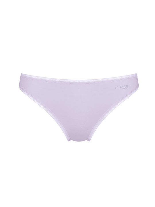 Sloggi Tai Baumwolle Damen Slip 2Pack Lilac/ Deep Purple