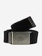 Elastic Men's Belt Fabric Webbing Belt Black
