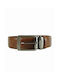 Men's Leather Belt Tabac Brown