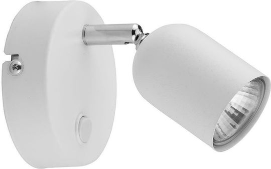 TK Lighting Top Μονό Σποτ με Ντουί GU10 σε Λευκό Χρώμα