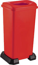 4398 Recycling Plastic Waste Bin 70lt Red