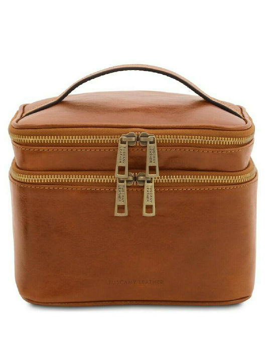 Tuscany Leather Toiletry Bag Eliot Natural 15cm