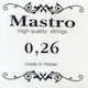Mastro Μονή Silver Plated Χορδή για Μπουζούκι 020 - 046 Loop End