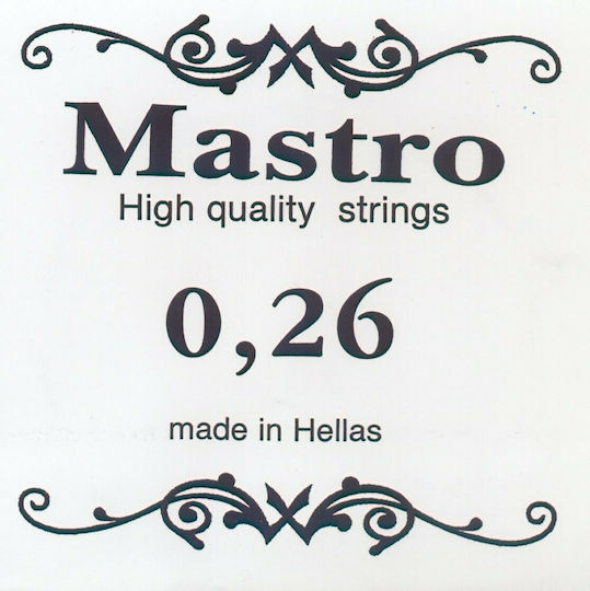 Mastro Μονή Silver Plated Χορδή για Μπουζούκι 020 - 046 Loop End