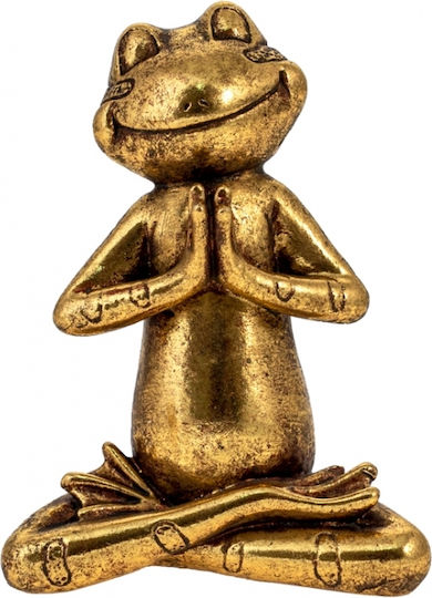 Zen Collection Decorative Frog Polyresin in Gold 10x6x14cm 1pcs