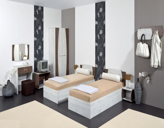 Set De Mobilier Pentru Dormitor Merida 80x190cm 9 Bucăți