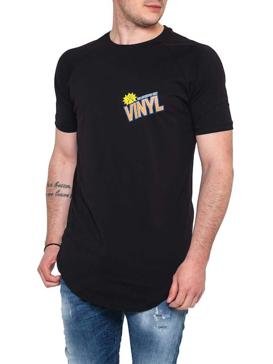 Vinyl Art Clothing Ανδρικό T-shirt Μαύρο με Στάμπα
