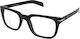 David Beckham Plastic Eyeglass Frame Black DB 7...