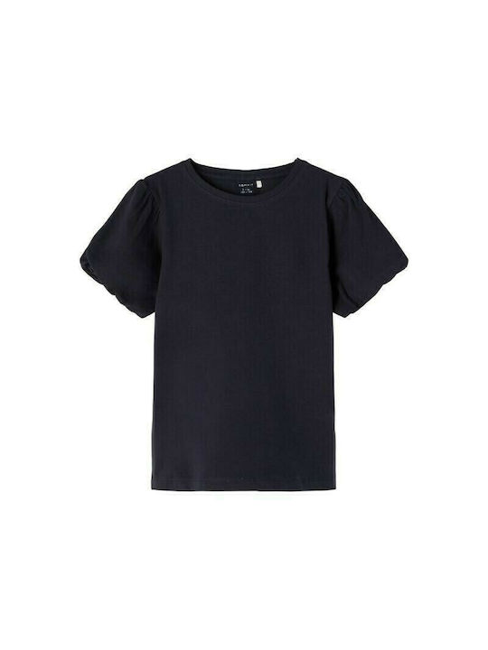 Name It Kids Blouse Short Sleeve Navy Blue