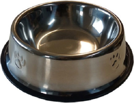Pet Interest Metallischer Futternapf & Wasserschale für Hund & Katze 600ml in Silber Farbe