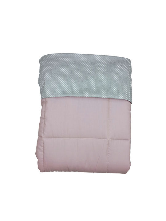 Baby Star Bettdecke Für Krippe Baumwolle Tiny Friends Rosa 105x145cm