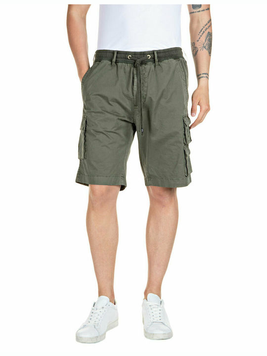 Replay Men's Shorts Cargo Khaki