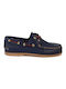 Sea & City Sea And City C4 Men's Leather Boat Shoes Navy