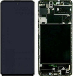 Οθόνη OLED με Πλαίσιο για Galaxy A71 (Μαύρο)