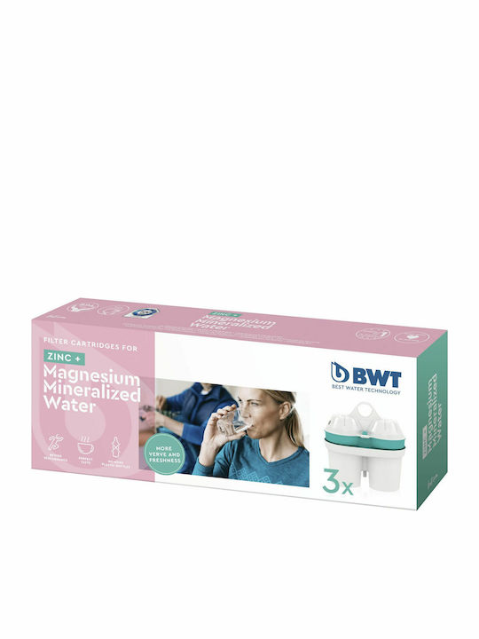BWT Water Filter Replacement for Pitcher +Zinc Magnesium 3pcs
