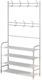 Entry Furniture with Hanger & Shoe Rack White 60x26x153cm