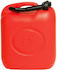 Fuel Plastic Can with Extension Tube 20lt Red