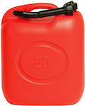 Fuel Plastic Can with Extension Tube 10lt Red