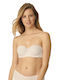 Vivid Spotlight Balconette Balconette Strapless Bra without Padding Underwire Beige Light
