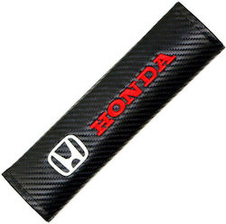 Autositzgurt-Pads Kohlefaser Honda Schwarz 2Stück