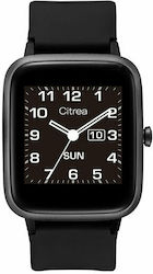 Q&Q Citrea Smartwatch mit Pulsmesser (Schwarz)