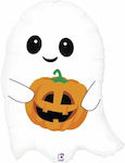 Balloon Foil Jumbo Halloween White 66cm