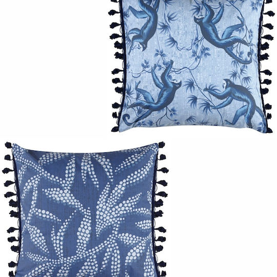 Kentia Decorative Pillow Case Fancy S22 07 Blue 50x50cm