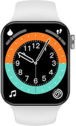 TK700 44mm Smartwatch mit Pulsmesser (Weiß)