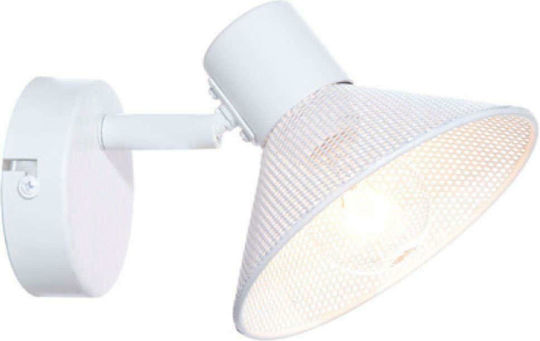Aca Paloma Classic Lamp Wall with Socket E14 White 13x13x9cm