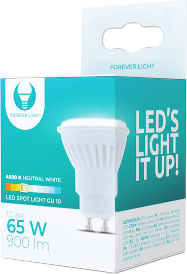 Forever Light LED-Lampe 10W für Fassung GU10 und Form PAR16 Naturweiß 900lm