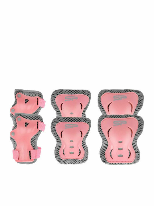 Spokey Protectors Shield Children's Protective Gear Set for Rollers Pink