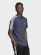 Adidas Tech Αθλητικό Ανδρικό T-shirt Navy Μπλε με Λογότυπο