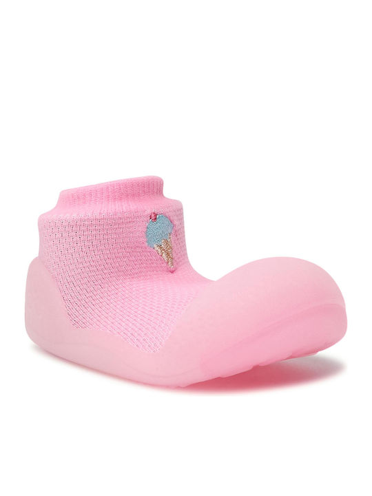 Attipas Kids' Long Slipper Socks Pink