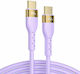 Joyroom S-2050N18 USB 2.0 Cable USB-C Male - USB-C 100W PD Purple 2m