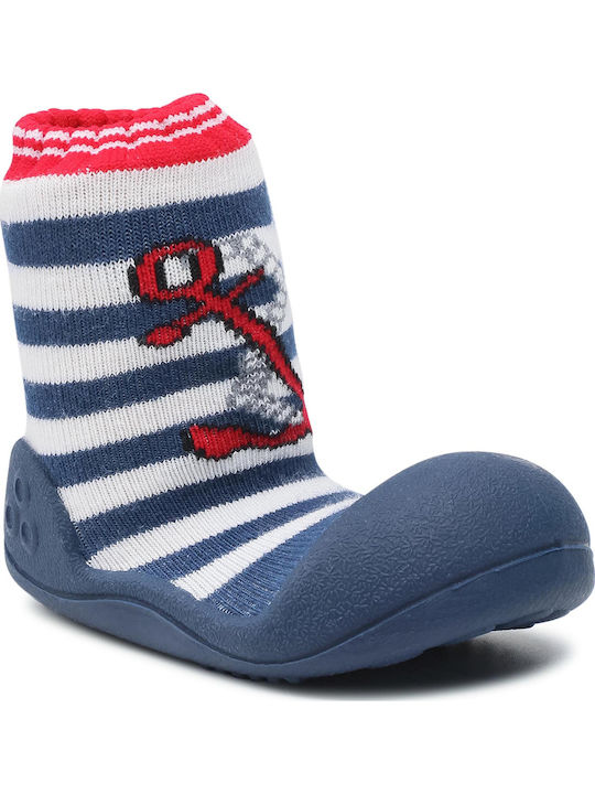 Attipas Kids' Long Slipper Socks Blue