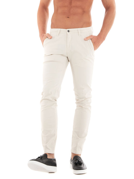 Four.ten Pants - Off White Παντελόνια (Ανδρικό Cotton Off White - T910-122080 103)