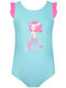 Energiers Mermaid Print 121 Mint Παιδικό Μαγιό Ολόσωμο Πράσινο