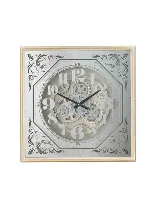 Artekko Antique Wall Clock Metallic White 60x60cm