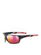 Uvex Sportstyle 232 P Unisex Sunglasses with Black Plastic Frame and Red Polarized Lens S5330022330
