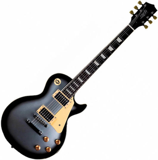 Jet Guitars JET Електрическа Китара Единичен разрез с HH Конфигурация на Пикапите Silverburst