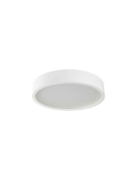 Kanlux Jasmin Κλασική Ξύλινη Πλαφονιέρα Οροφής με Ντουί E27 σε Λευκό χρώμα 47.5cm