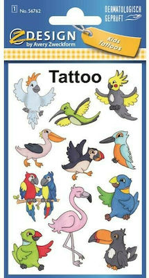 Avery Birds Kinder Tattoos