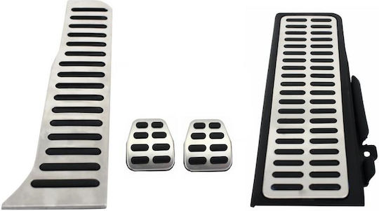 GRP Σετ Πεταλιέρες Αυτοκινήτου για Seat / Skoda / VW Αλουμινίου Ασημί 4τμχ