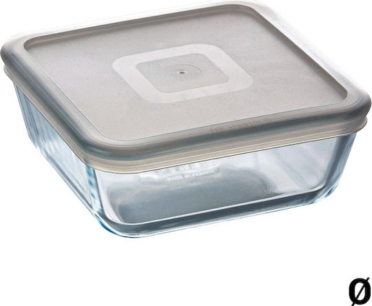 Pyrex Δοχείο Φαγητού Γυάλινο Γκρι 850ml