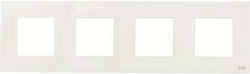 Abb Zenit Schalterrahmen 4-fach Horizontale Mon...
